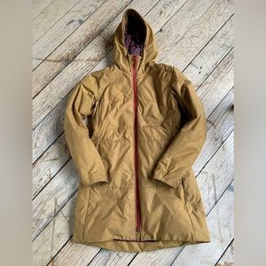 ARC'TERYX DARRAH COAT PRIMALOFT JACKET WOMENS L Honey Bee Arcteryx Brown Red